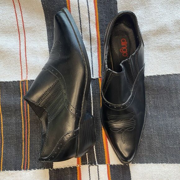 Dingo Dan Post Ankle Leather Cowboy Boots. Festival. Boho. Western. Size 8.5 M. - Picture 4 of 13